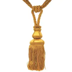 Belagio Single Tassel Tie-Back, 10" Long Tassel, Colors Collection, Gold