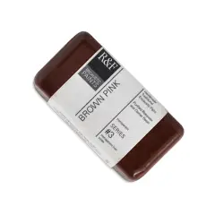 R&F Encaustic Paint Block - Brown Pink, 40 ml block
