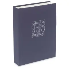 Fabriano Classic Artist's Journal - 8-1/2" x 6-1/2", Blue Cover, Cream/White Sheets