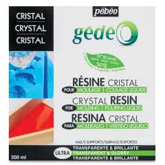 Pebeo Gedeo Bio-Based Resin - Crystal Resin, 300 ml