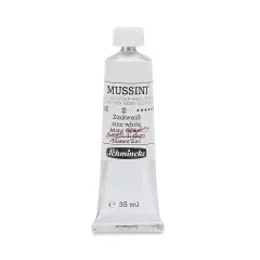 Schmincke Mussini Oil Color - Zinc White, 35 ml tube