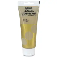 Pebeo Studio Gouache - Gold, 100 ml Tube