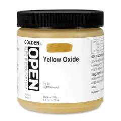 Golden Open Acrylics - Yellow Oxide, 8 oz Jar