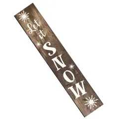 60-Inch Let It Snow Tall Wall Stencil | 3805L by Designer Stencils | Word & Phrase Stencils | Reusable Art Craft Stencils for Painting on Walls, Canvas, Wood | Reusable Plastic Paint Stencil for Home Makeover | Easy to Use & Clean Art Stencil