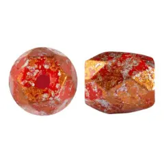 Baros Par Puca&reg; Czech glass bead, Frost Cherry Tweedy, 10 grams