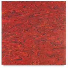 Books by Hand Marbled Paper - 12" x 19", Red