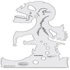 Iwata Artool Freehand Template - Skull Master The Screaming