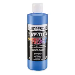 Createx Airbrush Color - 8 oz, Fluorescent Blue