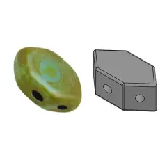 Paros&reg; Par Puca&reg;, PRS-6302-43400, Opaque Aqua Picasso