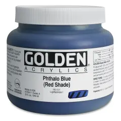 Golden Heavy Body Artist Acrylics - Phthalo Blue (Red Shade)