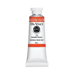 Da Vinci Artists' Permanent Watercolor - Benzimida Orange Deep, 37 ml tube
