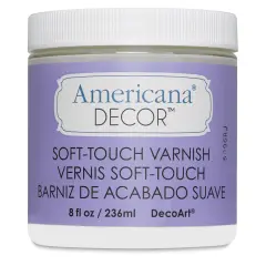 DecoArt Americana Decor Varnish - Soft Touch, 8 oz jar