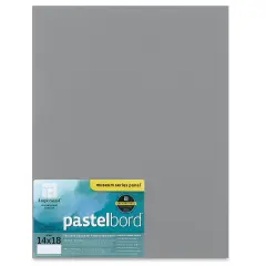 Ampersand Pastelbord Panel - 14" x 18", 1/8" Profile, Gray