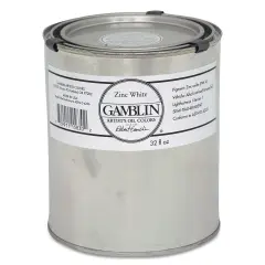 Gamblin Artist's Oil Color - Zinc White, 32 oz Can