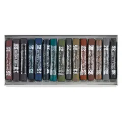 Art Spectrum Artists' Soft Pastel Set - Dark Colors, Set of 15