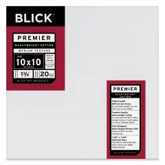Blick Premier Heavyweight Stretched Cotton Canvas - 10" x 10", 1-3/8" Profile