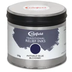 Cranfield Traditional Relief Ink - Phthalo Blue, 500 g