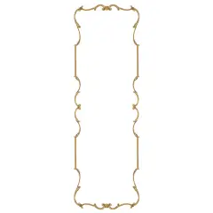 Large Baroque Design Wall Stencil | 3041B by Designer Stencils | Reusable Art Craft Stencils for Painting on Walls, Canvas, Wood | Reusable Plastic Paint Stencil for Home Makeover | Easy to Use & Clean Art Stencil