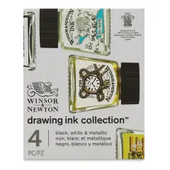 Winsor & Newton Drawing Ink - Metallics, Set of 4