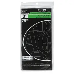 Westcott BetterLetter Self-Adhesive Vinyl Letters &ndash; 3&rdquo; Permanent Letters, Nueva, Black