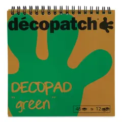 DecoPatch Paper DecoPad - Green, 6" x 6"