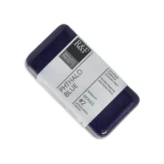 R&F Encaustic Paint Block - Phthalo Blue, 40 ml block