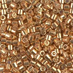 Miyuki Delica Bead 8/0, DBL0410, Galvanized Yellow Gold