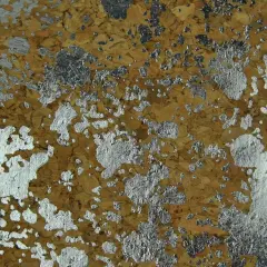 Belagio Cork Fabric, 18" x 15", Silver Leaf Print, Natural/Silver