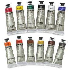 Blick Artists' Acrylic Set - Set of 12, Assorted Colors, 2 oz