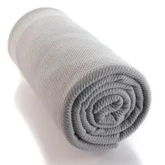 Solid 4 way Stretch Liverpool Bullet Fabric Gray