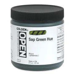 Golden Open Acrylics - Sap Green Hue, 8 oz Jar