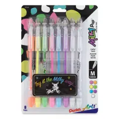 Pentel Milky Pop Pens - Set of 8, Assorted Colors