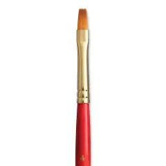 Princeton Heritage Sable Brush - Flat Shader, Short Handle, Size 4