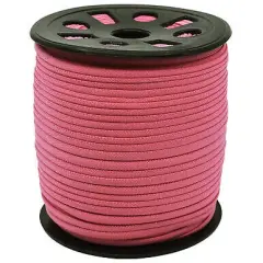Ganel Pink Braided Elastic for Crafts One Sixth in x100 Yards by Galaxy Notions