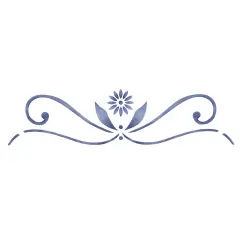 Scroll Leaf Flower Wall Stencil | 3020 by Designer Stencils | Floral Stencils | Reusable Art Craft Stencils for Painting on Walls, Canvas, Wood | Reusable Plastic Paint Stencil for Home Makeover | Easy to Use & Clean Art Stencil