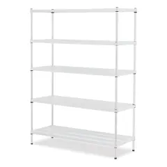 Design Ideas MeshWorks Shelving Units - White, 5-Tier
