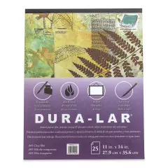 Grafix Dura-Lar Clear Acetate Alternative - 11" x 14" x .005", Pad, 25 Sheets
