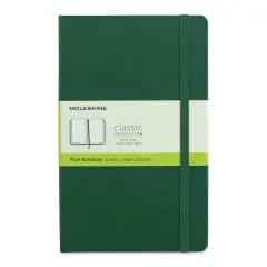 Moleskine Classic Hardcover Notebook - Myrtle Green, Blank, 8-1/4" x 5"