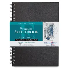 Stillman & Birn Epsilon Series Sketchbook - 10" x 7", Portrait, Wirebound, 50 Sheets