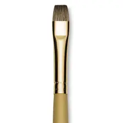 Princeton Synthetic Mongoose Brush - Bright, Long Handle, Size 10