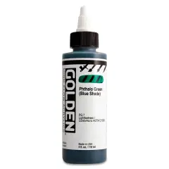 Golden High Flow Acrylics - Phthalo Green (Blue Shade), 4 oz bottle