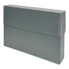 Lineco Archival Document Storage Case - Blue Gray, 15-1/2" x 10-1/2" x 2-1/2"