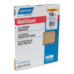 Norton Sandpaper - 25 Sheets, 9" x 11", Fine, 150 grit