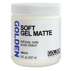 Golden Soft Acrylic Gel Medium - Matte, 8 oz jar