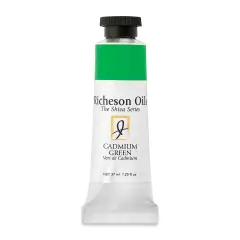 Shiva Signature Artist Oil Color - Cadmium Green, 37 ml tube