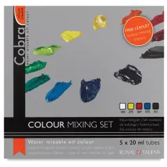 Cobra Artist Water Mixable Oil Paint - Set of 5, Introductory Set, 20 ml tubes