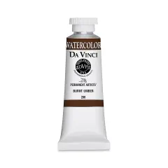 Da Vinci Artists' Permanent Watercolor - Burnt Umber, 37 ml tube