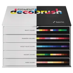 Karin Pigment Decobrush Markers - Professional Colors, Set of 60