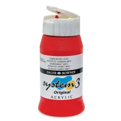 Daler-Rowney System3 Acrylic - Cadmium Red Hue, 500 ml bottle