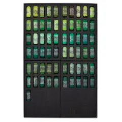 Richeson Soft Handrolled Pastels - Greens, Set of 61